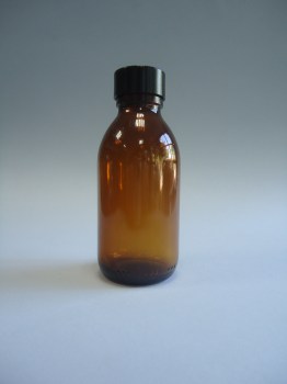 Frasco tapa y obturador  125 ml. topacio (pack 104 uni.)